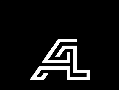 AL Monogram branding logo