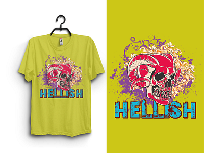 Hellish Custom Graphic T shirt Design manualtshirtdesign shirts