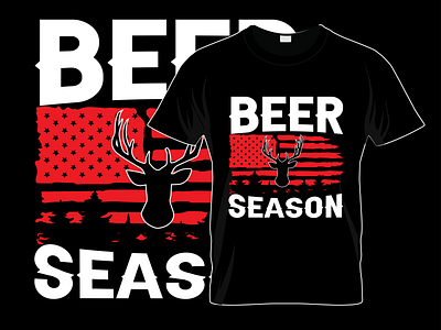 Bear Season Custom Typography and Graphic T shirt Design