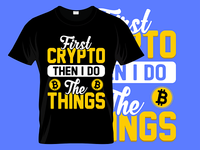 Fast Crypto Custom Typography T shirt Design manualtshirtdesign