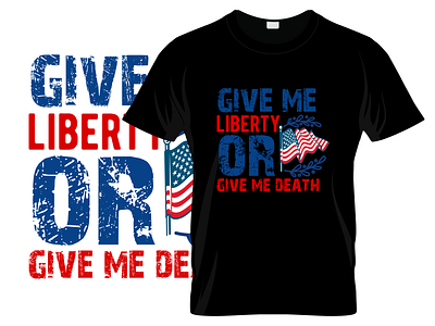 Give Me Liberty Custom Typography and Graphic T shirt Design manualtshirtdesign