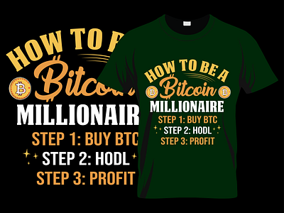 Bitcoin Custom Typography T shirt Design