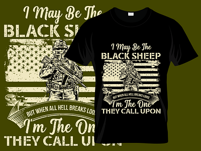 Black-Sheep Custom Graphic & Typography T shirt Design manualtshirtdesign