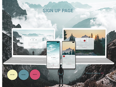 Sign Up Page app appdesign branding dailyui dailyuichallenge design registration signupform ui ux webdesign