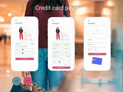 Credit Card Payment app appdesign creditcard dailyui dailyuichallenge design figma payment ui