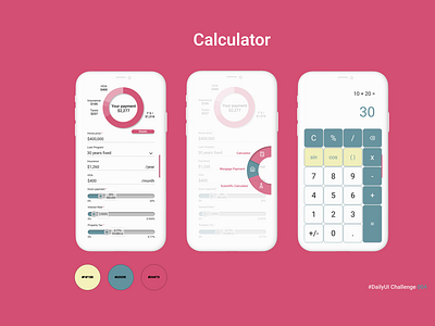 Calculator app appdesign calculator dailyui dailyuichallenge design scientificcalculator ui