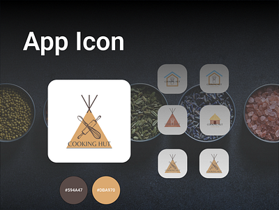 Cooking Recipe App Icon app appicon dailyui dailyuichallenge logo ui vector