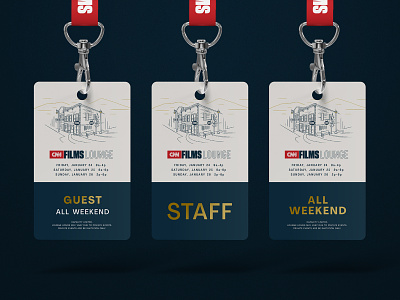 CNN Sundance Film Festival Credential Badges