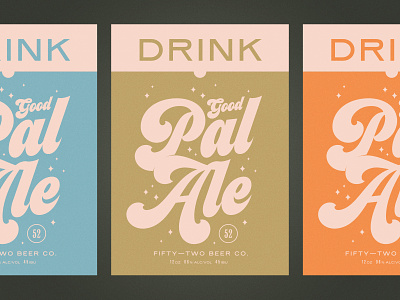Good Pal Ale beer branding poster typography