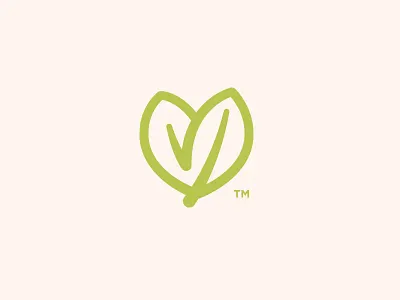 Birch Baby Brand Mark baby brand mark diapers heart icon leaf logo organic