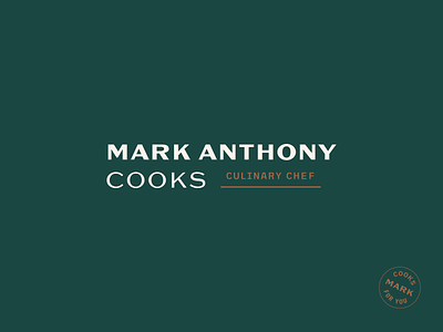 Mark Anthony Cooks Logo branding chicago cooking food logo restaurant typography