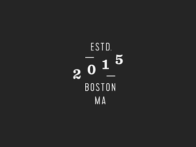 Estd. 2015 2015 cervo established sentinel typography