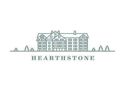 Hearthstone hotel illustration lodging mono mono weight stratton mountain vermont