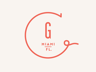 G branding florida g logo maimi stamp