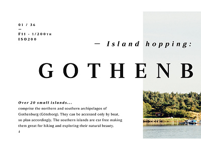 Fonts.com - Strato Pro Hero Image adventure archipelago fonts.com monotype ocean photography strato pro sweden typography