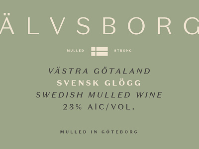 Älvsborg alcohol glogg gothenburg mulled wine sweden swedish