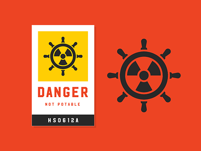 Danger bilge danger hazardous hot sauce not potable nuclear ocean