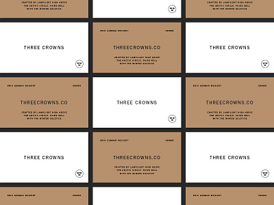 Three Crowns is Hiring! business cards hot sauce kraft print sweden three crowns