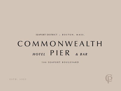 Commonwealth Pier alcohol bar boston branding high end historic hotel ocean optima seaport