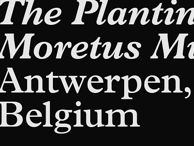 Antwerp antwerp museum plantin typography