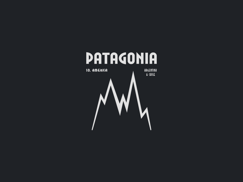 Monday Type Challenge: Patagonia by Erik Weikert on Dribbble