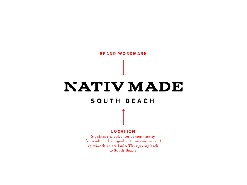 Nativ Made Wordmark brand development cold press beverage food photography packaging logo brand branding