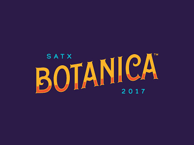 Unused Botanica Wordmark V2 botanica branding illustration music music festival san antonio texas typography