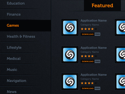 App Store app store apps interactive design ui web design