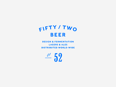 52 Beer beer branding typography