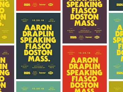 DDC vs. BSDS Poster bsds ddc draplin poster speaking fiasco