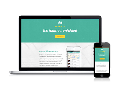Mapkin Website app landing page mapkin responsive web website