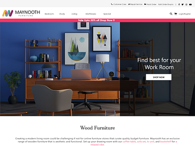 A Furniture Website Design 3d branding graphic design ui