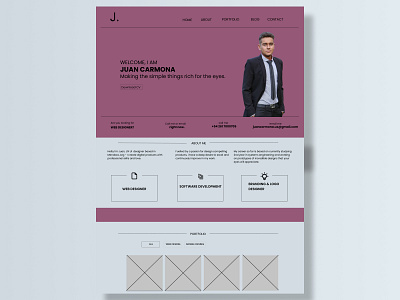 Web design, one page