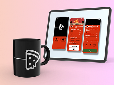 Let's order a pizza, but simple and fast. 3d app food graphic design pizza typography ui ux vectary