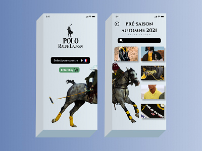 Polo Ralph app app branding design graphic design ui ux