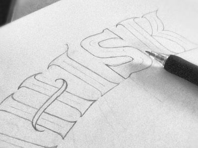 Sunday Doodle andreas knutsson hand drawn lettering sketch sneak peak typography