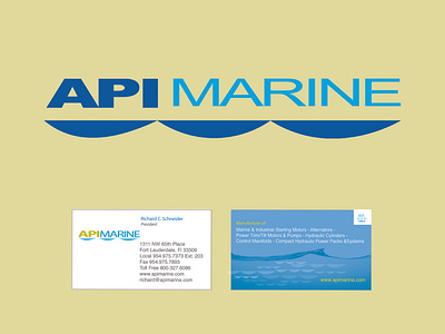 API Marine Logo and Business Card Branding