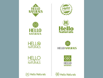 Hello Naturals Logo Comps