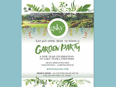GSky Garden Party Invitation