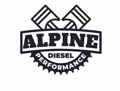 Alpine Diesel Performance Logo branding design graphic design illustration logo typography vector