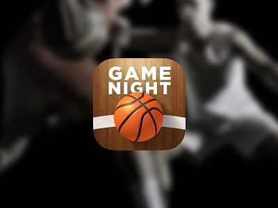 Game Night Basketball app app store basketball free icon icon design iphone nba simple wood