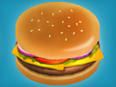 Hamburger hamburger illustration photoshop web