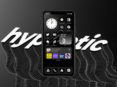Hypnotic iOS 14 Icons app icon app icon design apple homescreen icon set ios ios app ios14 widget