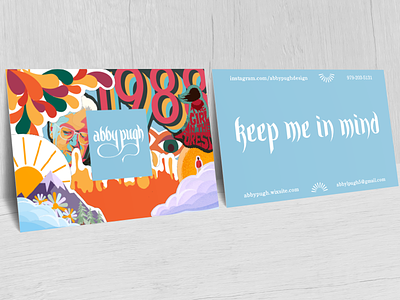 Promotional Postcard branding collage design graphic design illustration logo print design typography