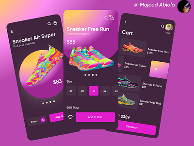 Sneaker Shopping Mobile App Design