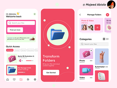 File Manager Mobile App Design