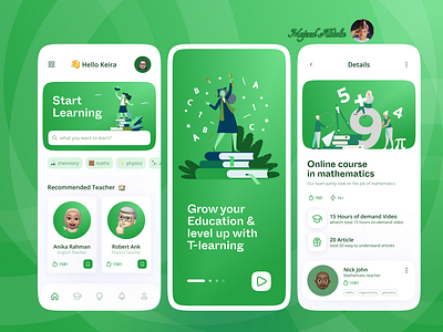 Online Learning Mobile App Design