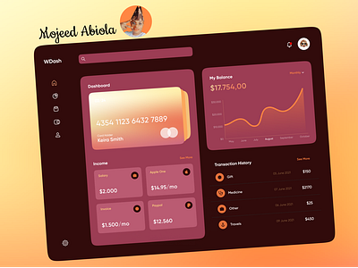 Wallet Dashboard Design