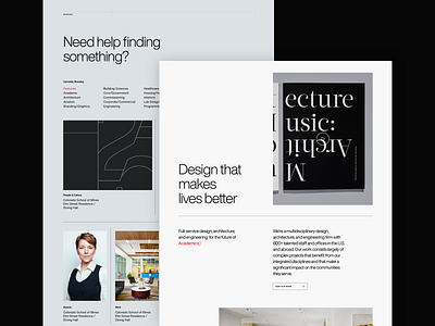Page Homepage branding clean dark design handsome light minimal web