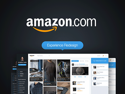 Amazon.com Redesign application dashboard e commerce handsome light shopping ui ux